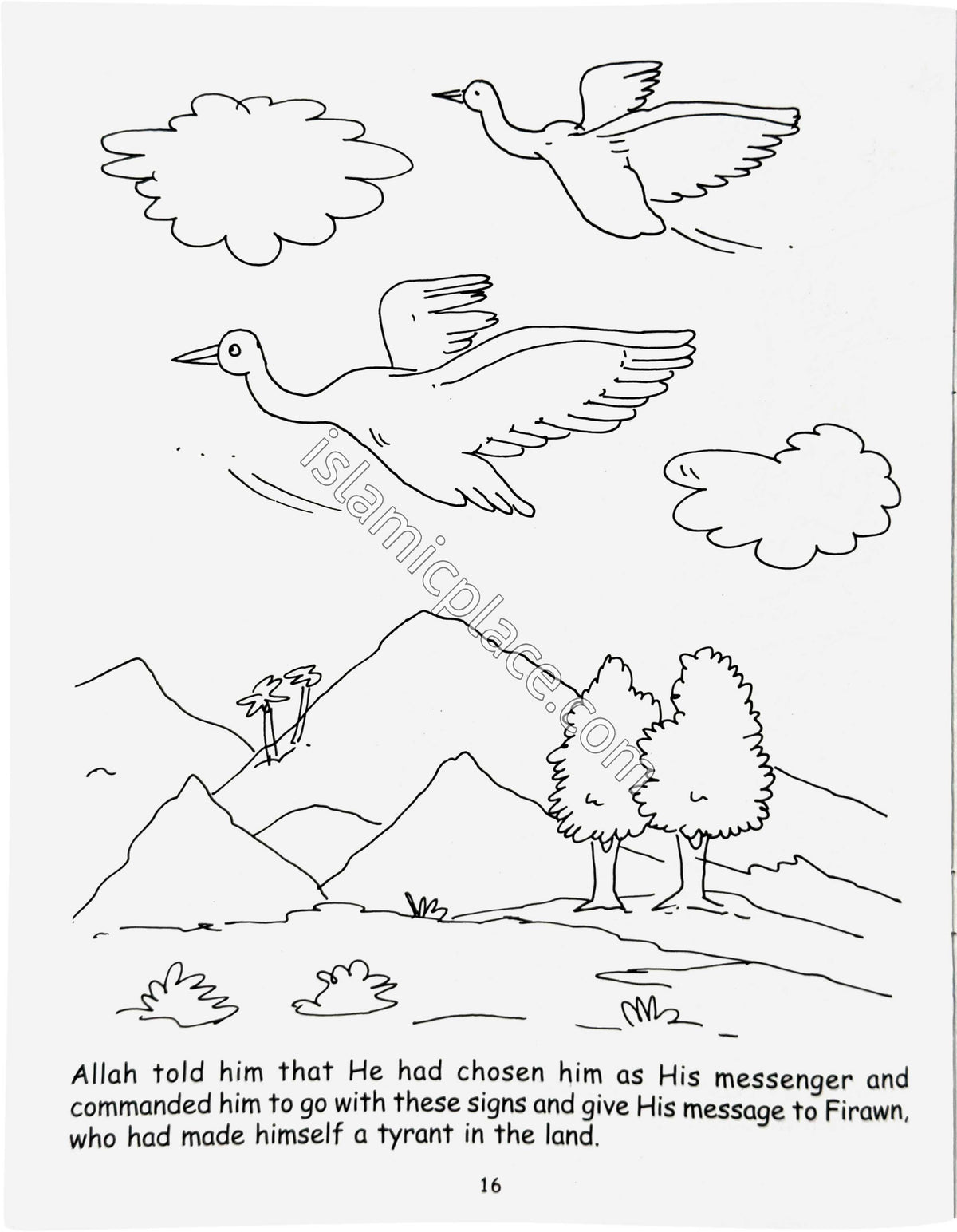 The Prophet Musa and The Kind-Hearted Queen (Coloring Book) Children's Stories from the Quran