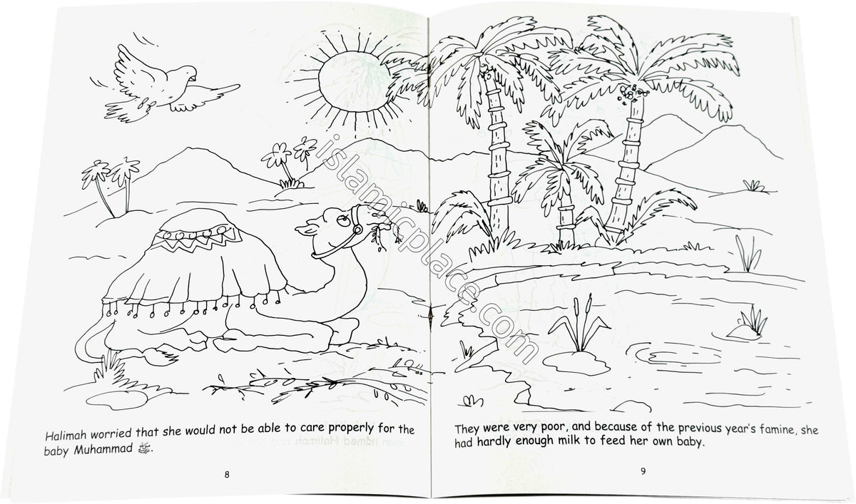 The Days in the Desert (Coloring Book) Children's Stories from the Life of Prophet Muhammad