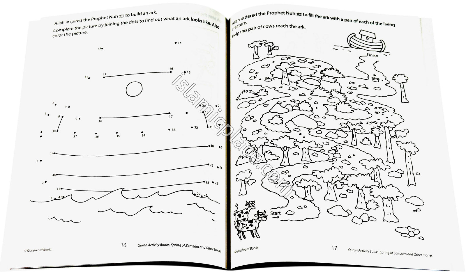 The Spring of Zamzam and other stories - Quran Activity Books - Fun to color and do