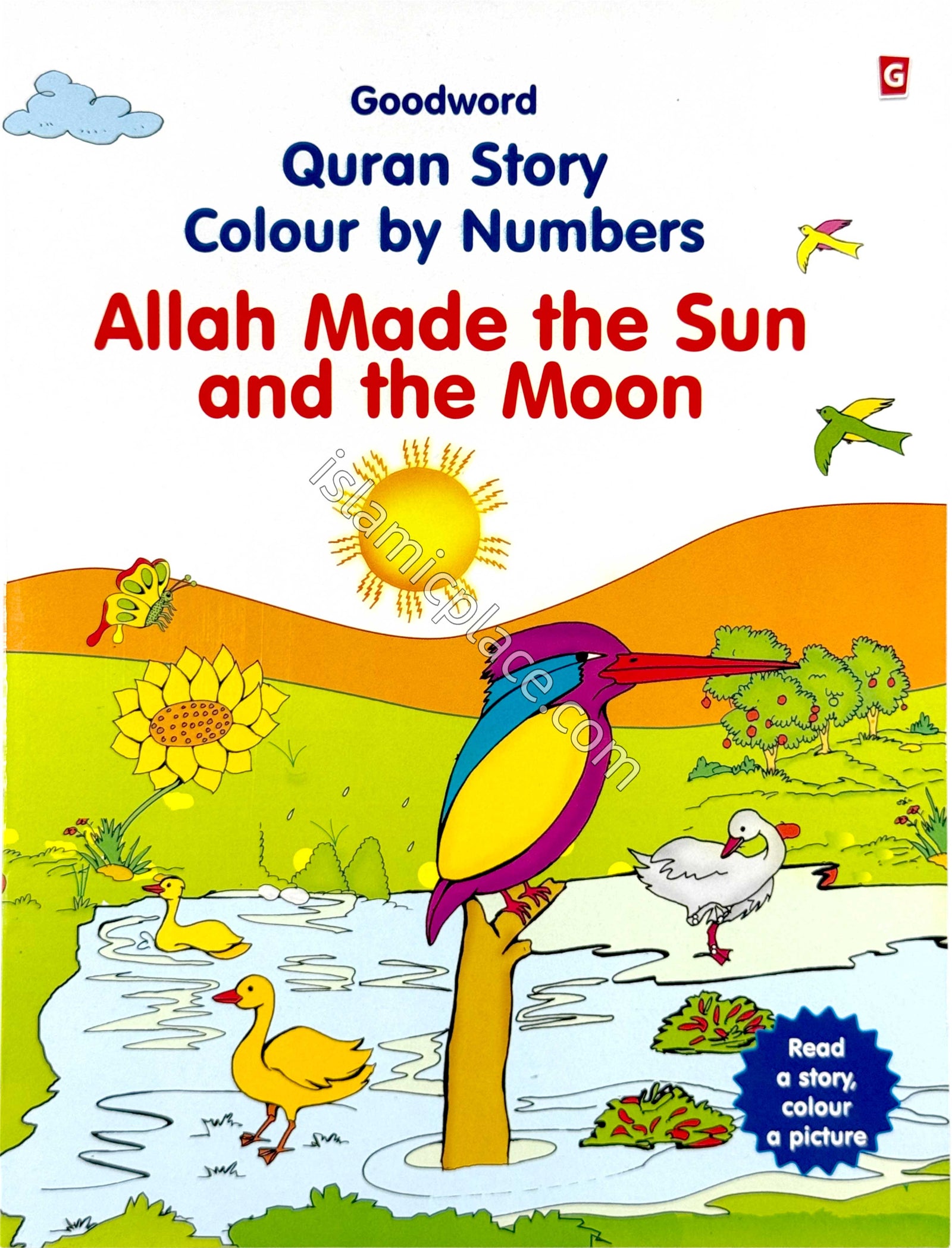 Allah Made the Sun and the Moon - Quran Story Color by Numbers