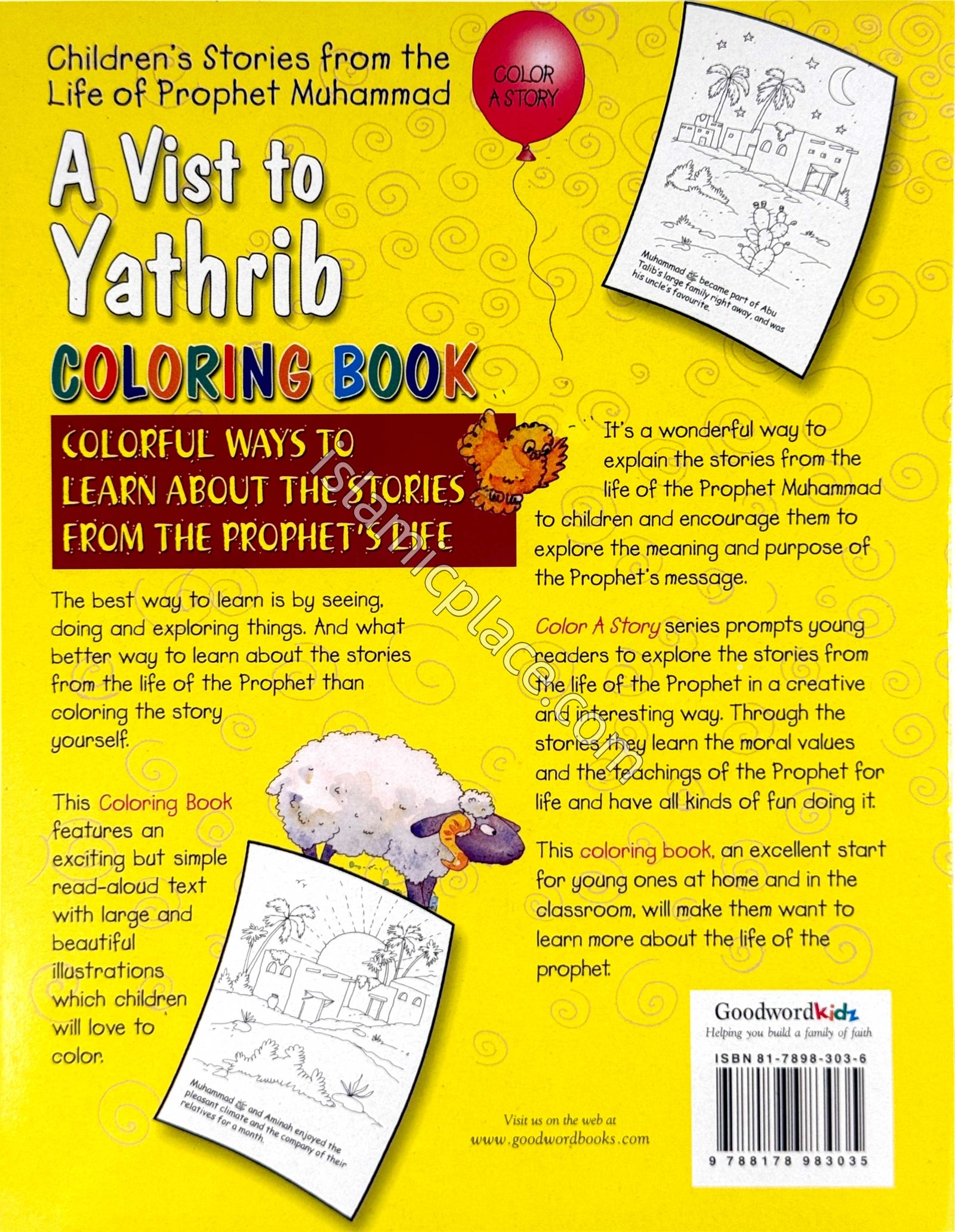 A Visit to Yathrib (Coloring Book) Children's Stories from the Life of Prophet Muhammad