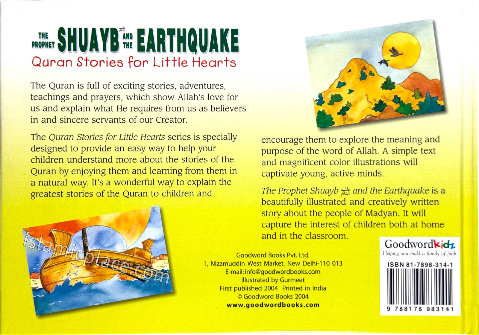The Prophet Shuayb and the Earthquake - Quran Stories for Little Hearts (Hardback)