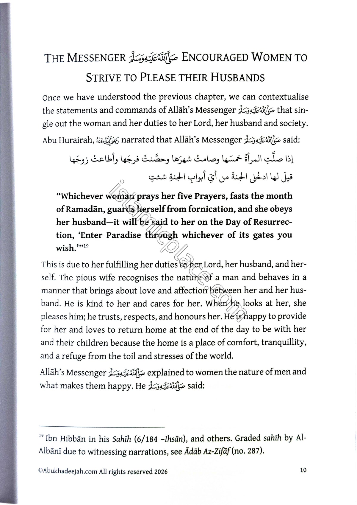 A Righteous Wife and a Dutiful Husband
