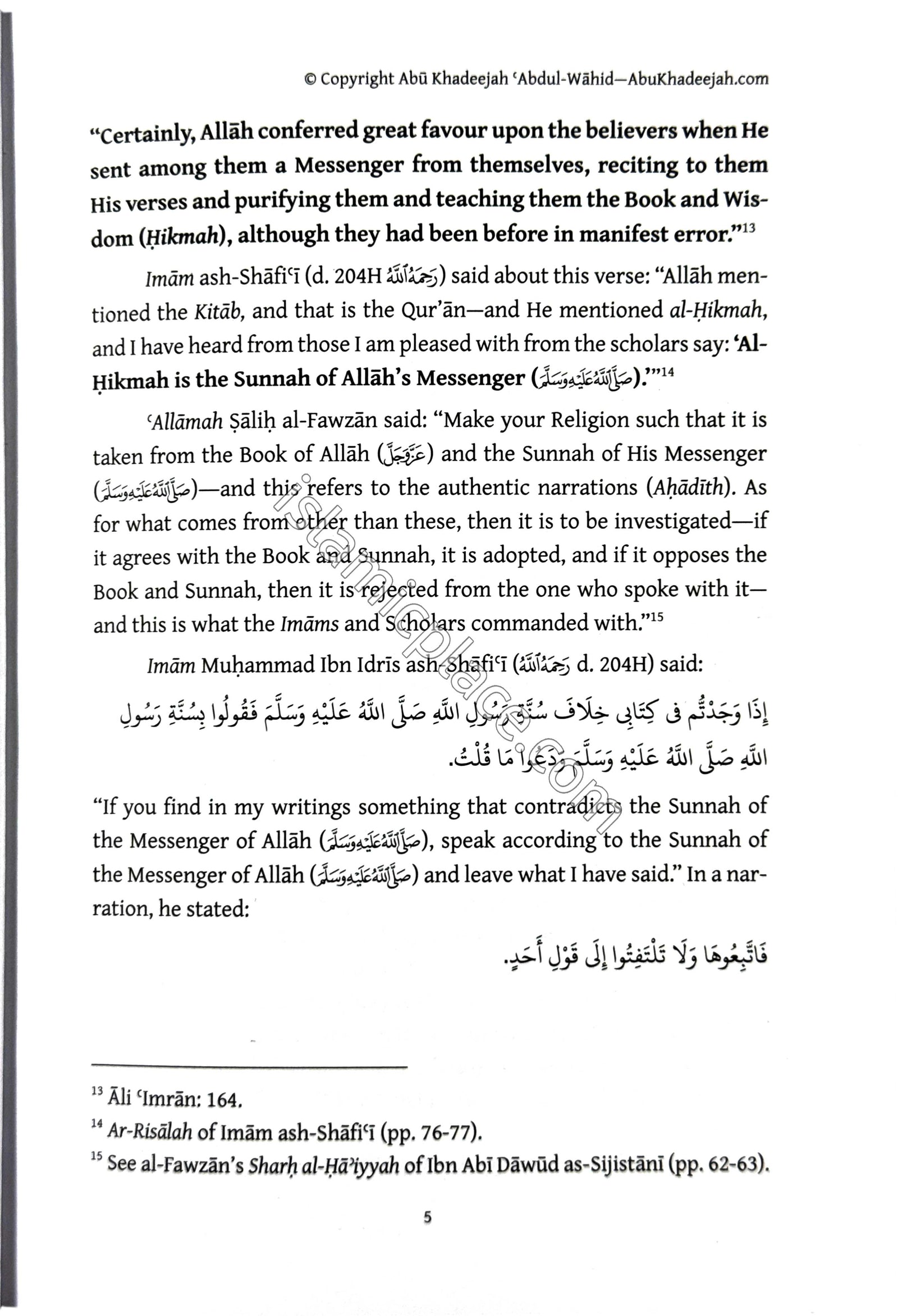 The Methodology of Ahlul-Hadith - The Path of ahlus-Sunnah wal-Jama'ah and the Righteous Salaf in Truth and the Dispraise of Blind-Following (Taqlid)
