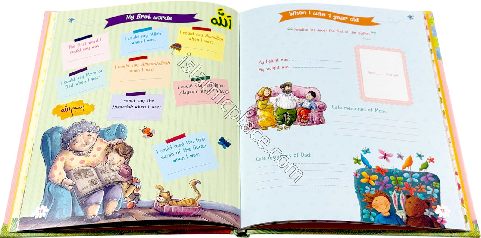 Muslim Baby Book for Girls - Keep a Record of Your Baby's Special Moments