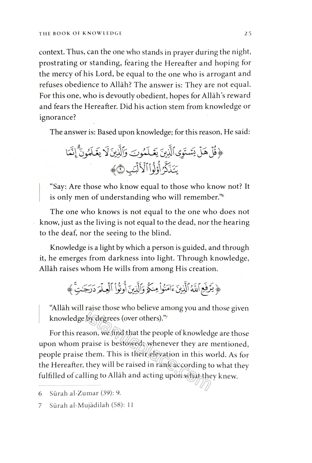 The Book of Knowledge - Its definition, virtues, rulings, etiquettes, acquisition, caustions, books & fatawa concerning it