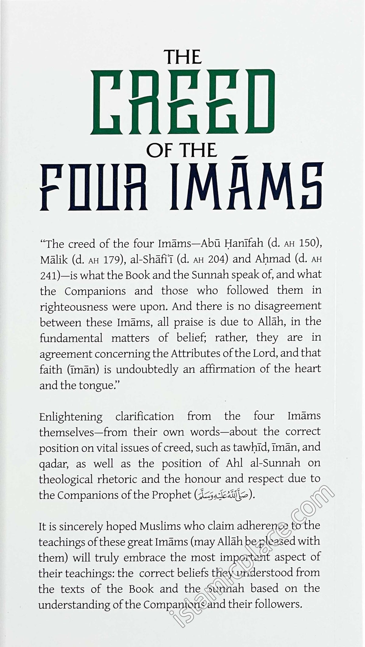 The Creed of the Four Imaams