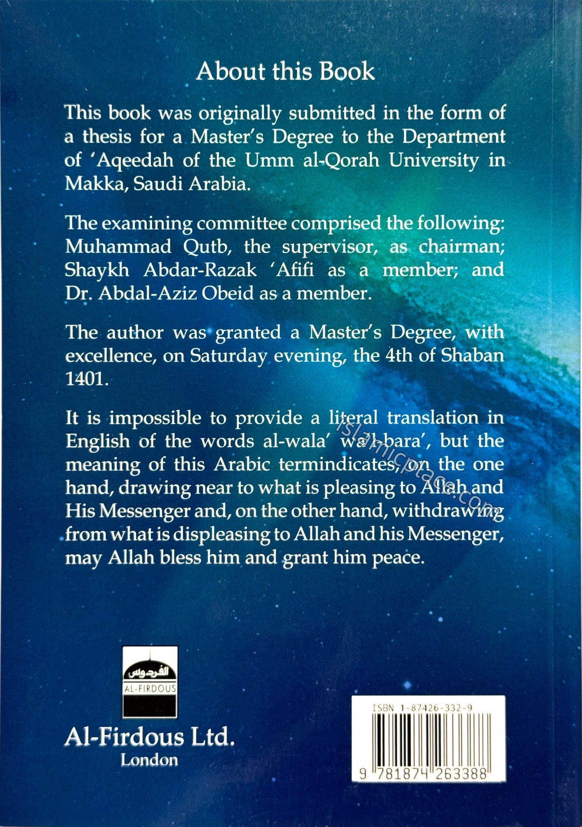 Al-Wala' Wa'l-Bara' (Part 3) According to Aqeedah of Salaf