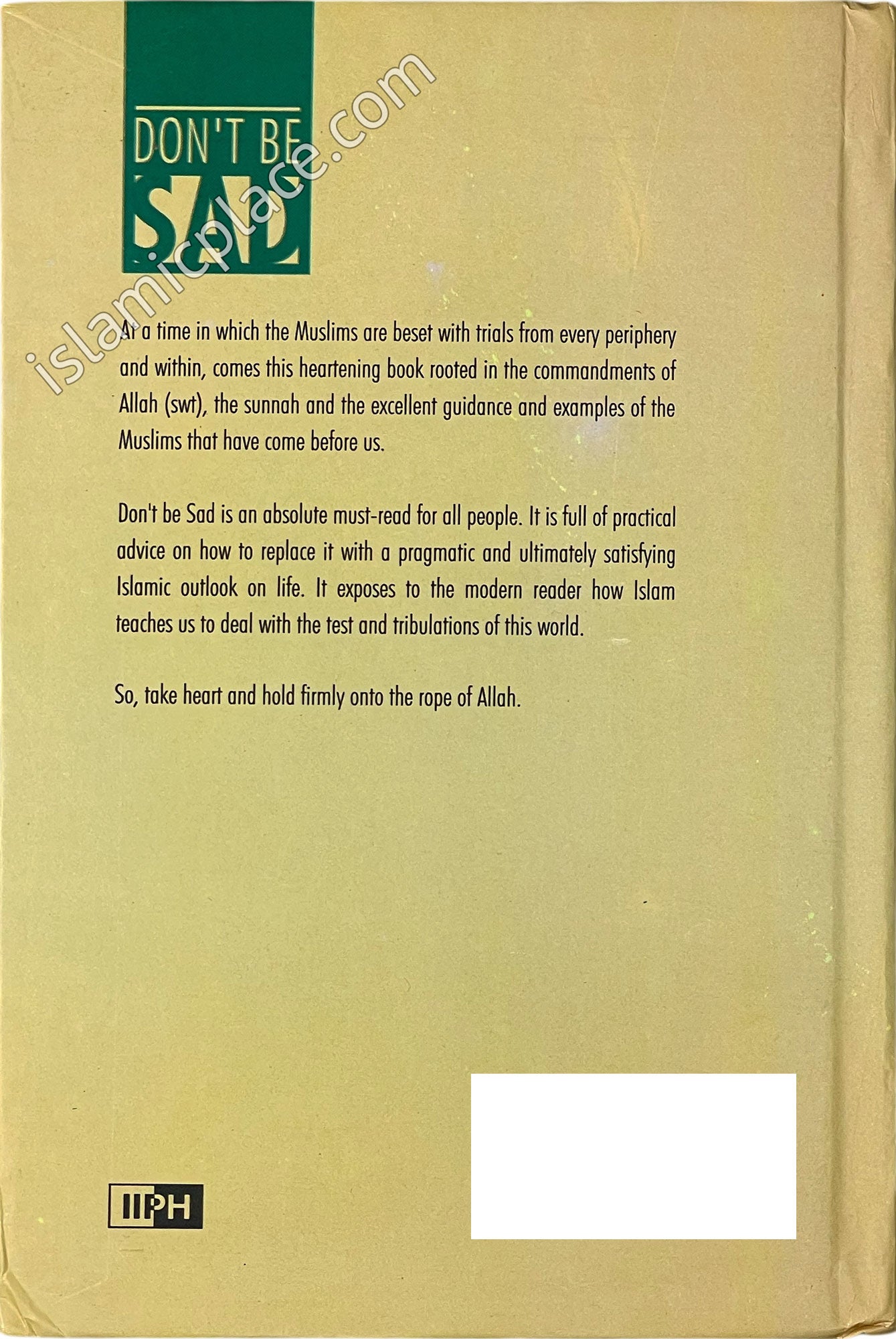 Don't Be Sad (hardcover)