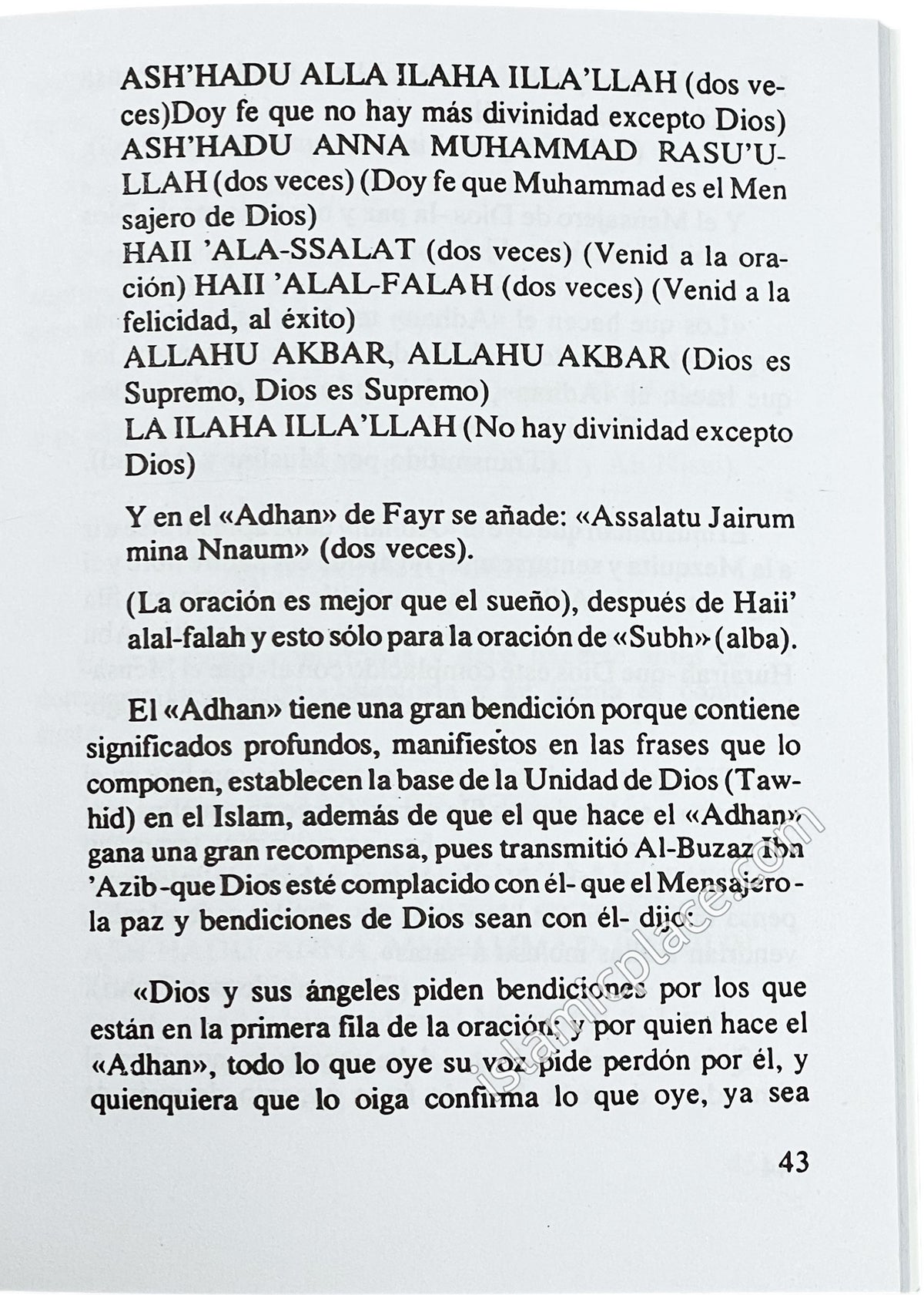 Spanish: La Oracion En El Islam