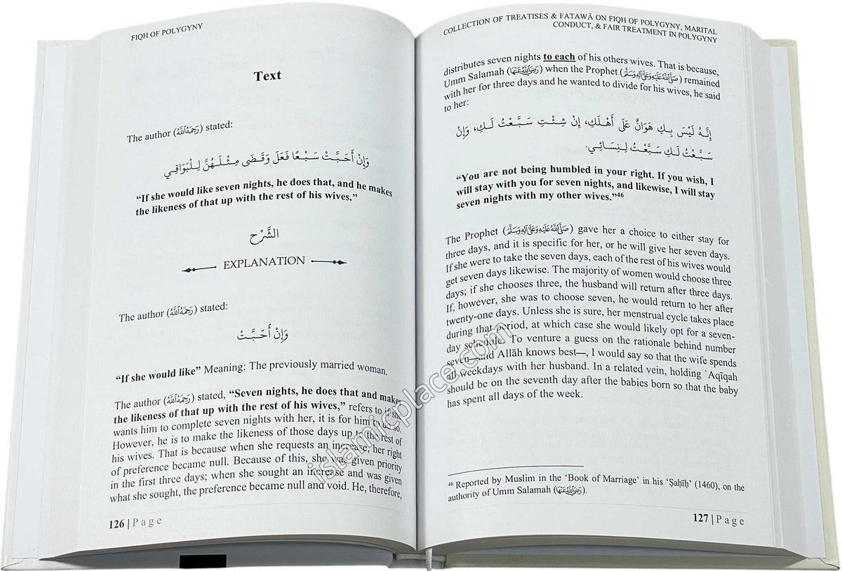 Fiqh of Polygyny - Marital Conduct, & Fair Treatment in Polygyny - Collection of Treatises & Fatawa on