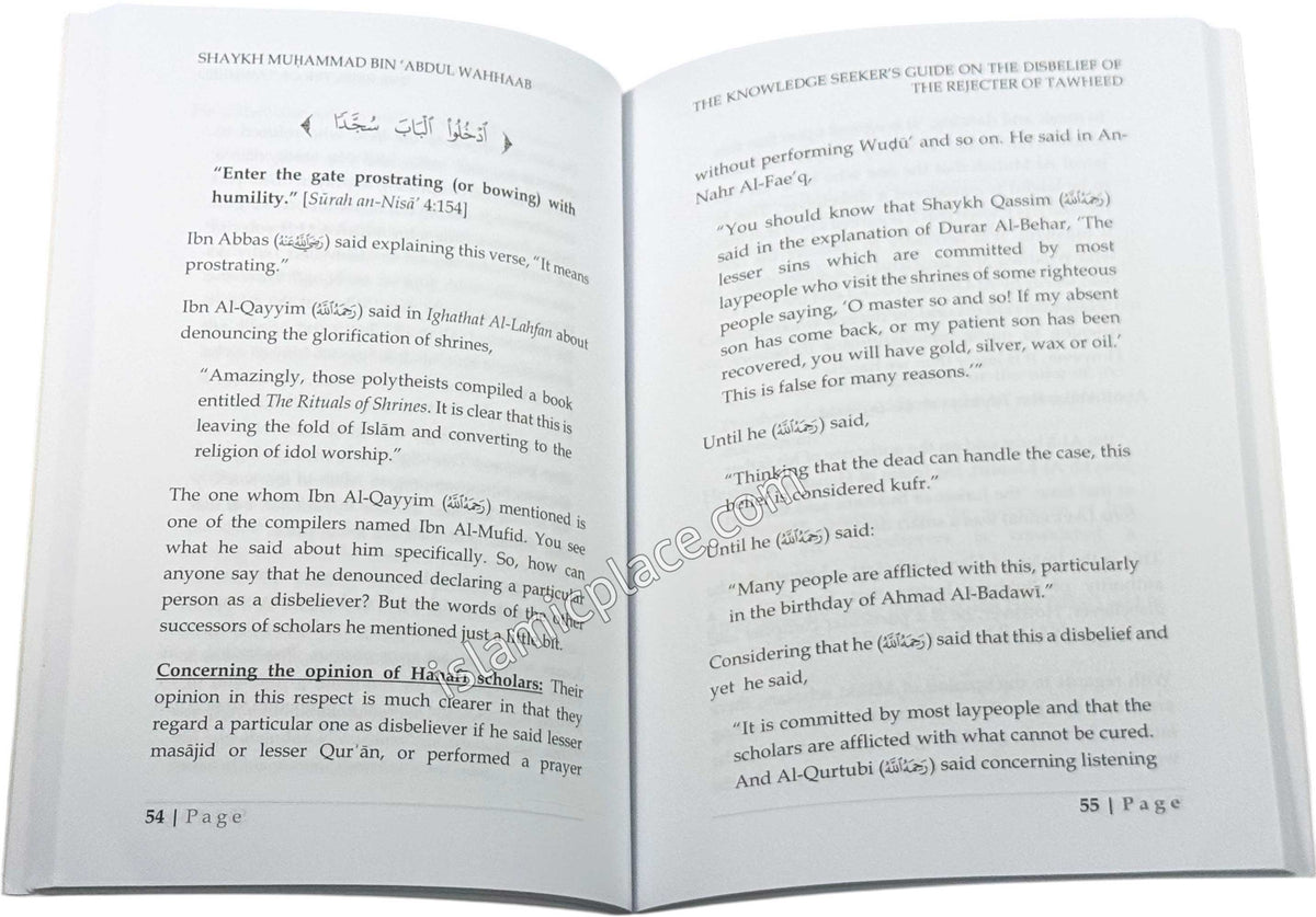 The Knowledge Seeker's Guide on the Disbelief of the Rejecter of Tawhid