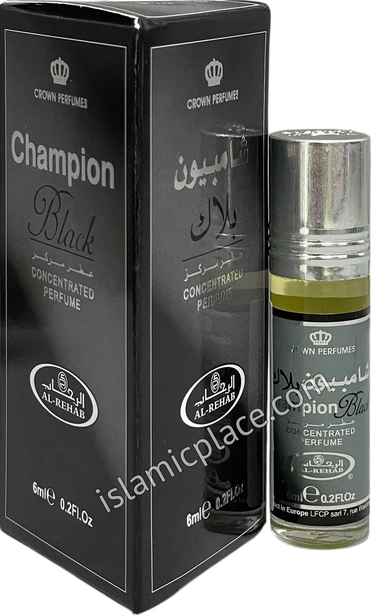 Champion Black - Perfume Oil by Al-Rehab Crown Perfumes 6ml Roll-on