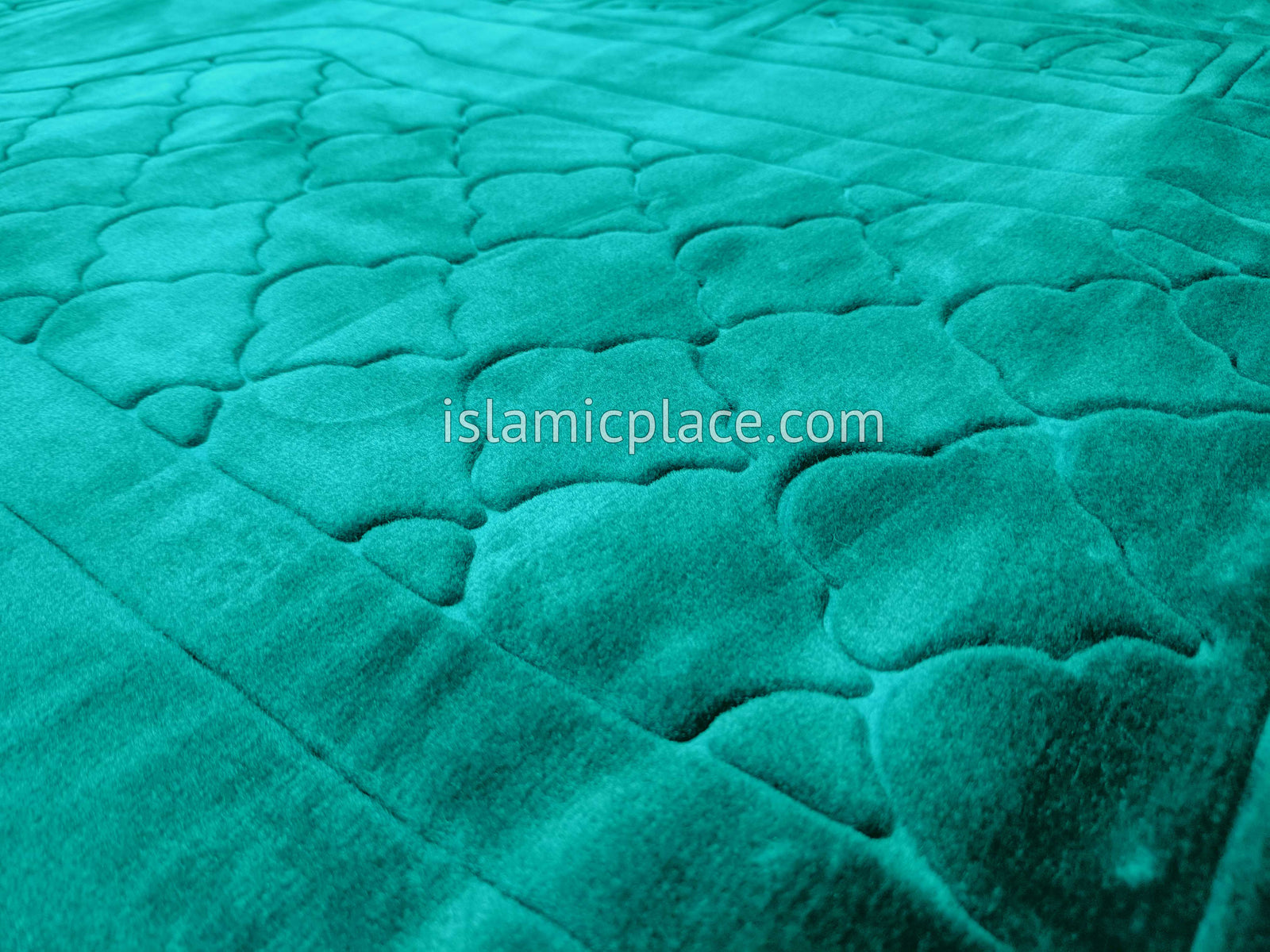 Teal Blue - Orthopedic Padded Foam Cushion Luxurious Prayer Rug