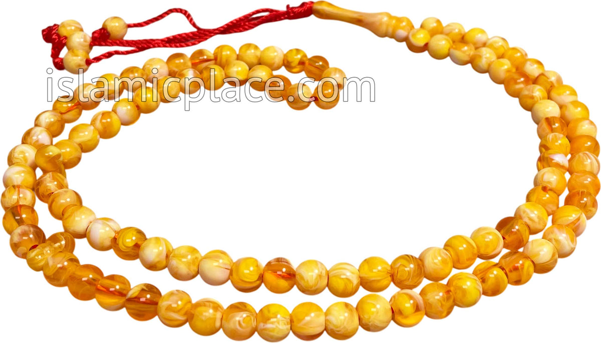 Amber Gold - Khalil Tasbih Prayer Beads