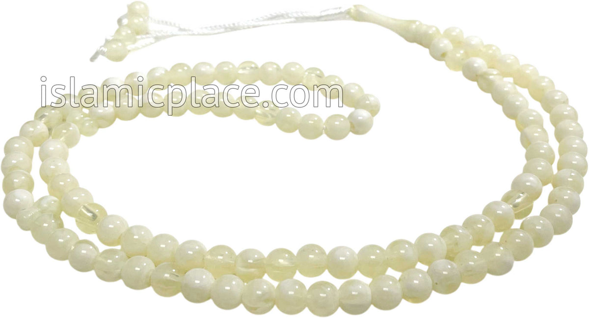 Cream Pearl - Khalil Tasbih Prayer Beads