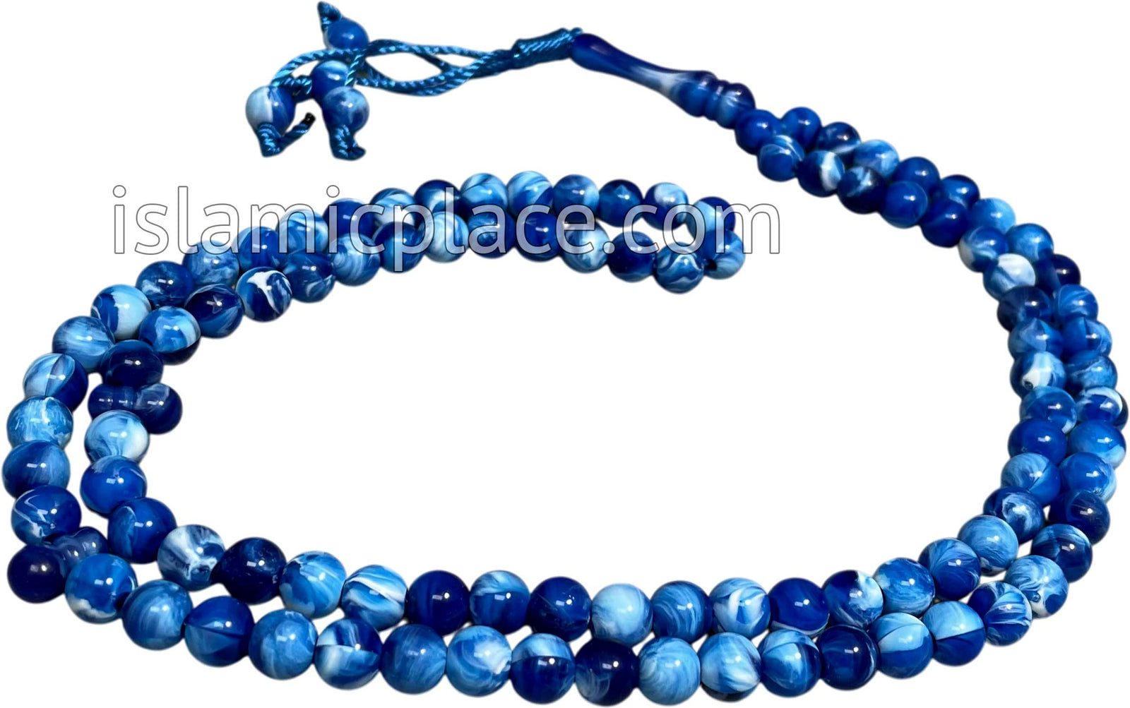 Marble Blue - Khalil Tasbih Prayer Beads