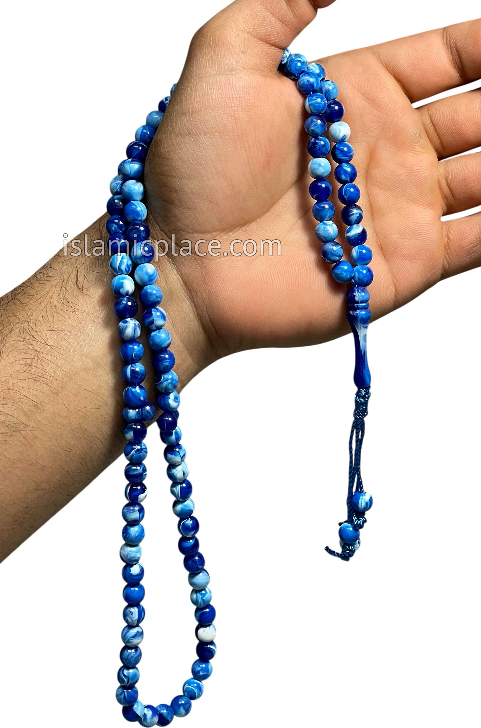 Marble Blue - Khalil Tasbih Prayer Beads