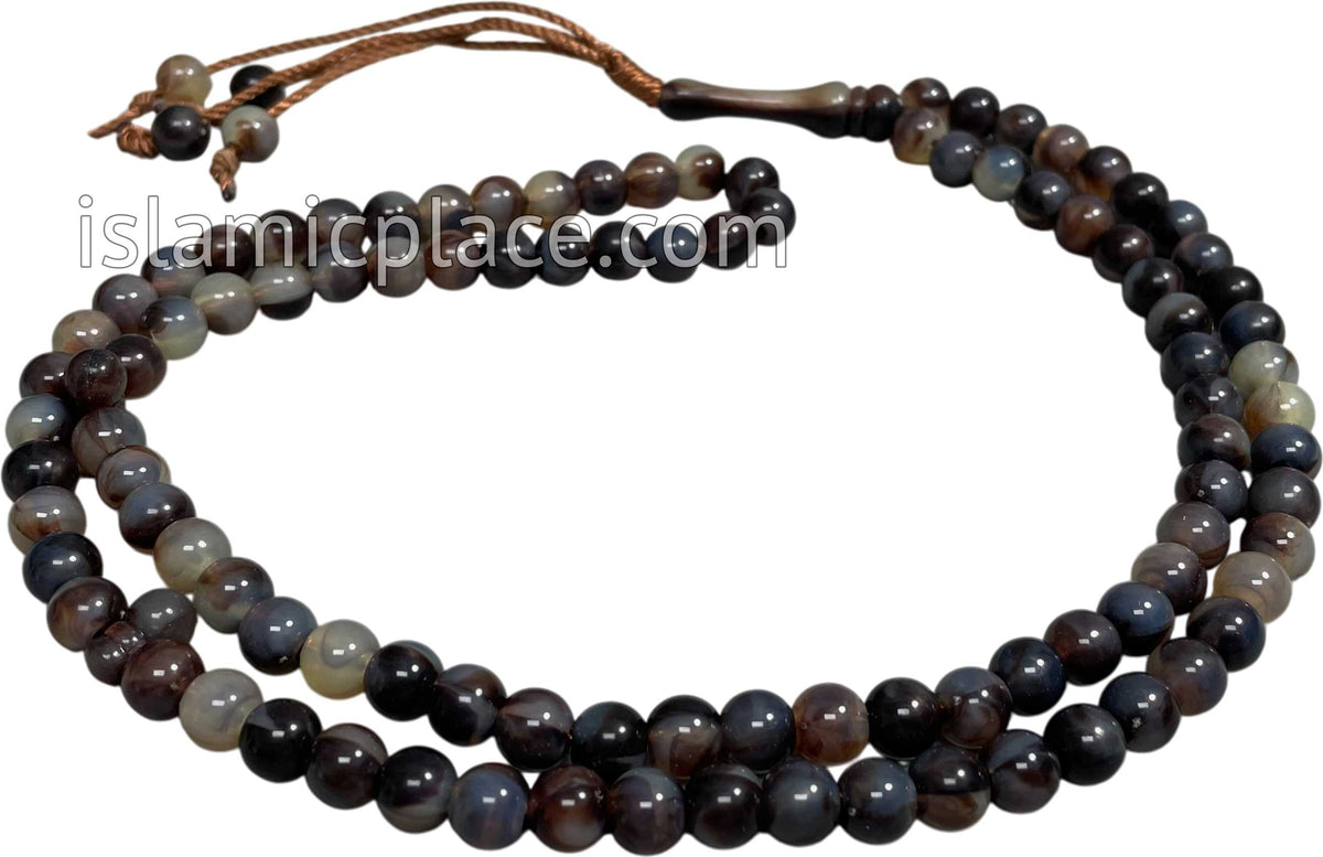 Marble Brown - Khalil Tasbih Prayer Beads