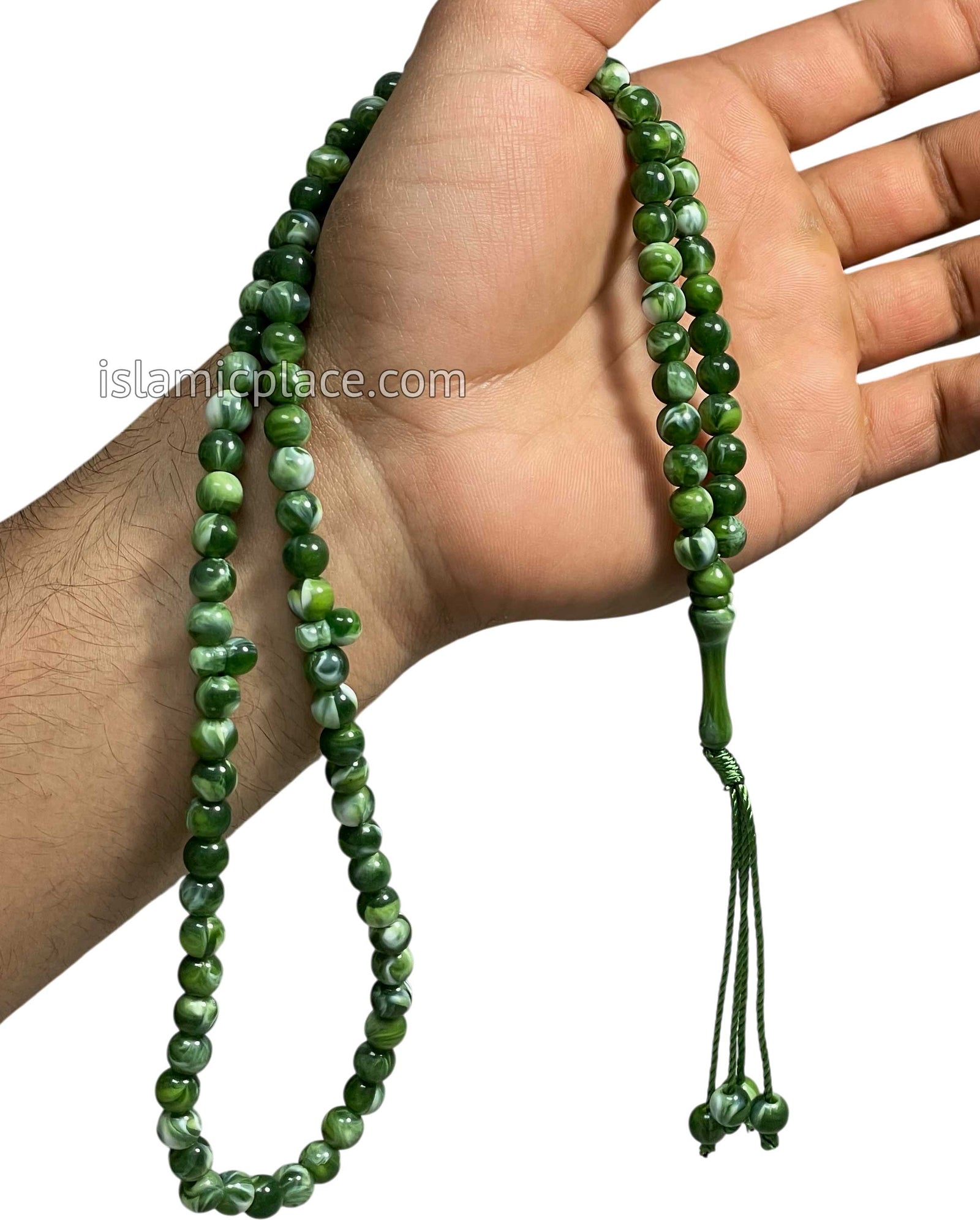 Marble Green - Khalil Tasbih Prayer Beads