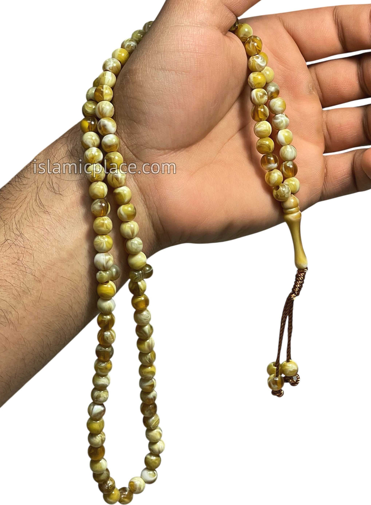 Marble Yellow - Khalil Tasbih Prayer Beads