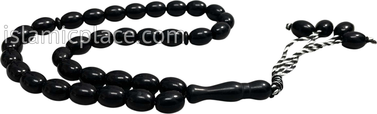 Black - Rashid Tasbih Prayer Beads with 33 Beads