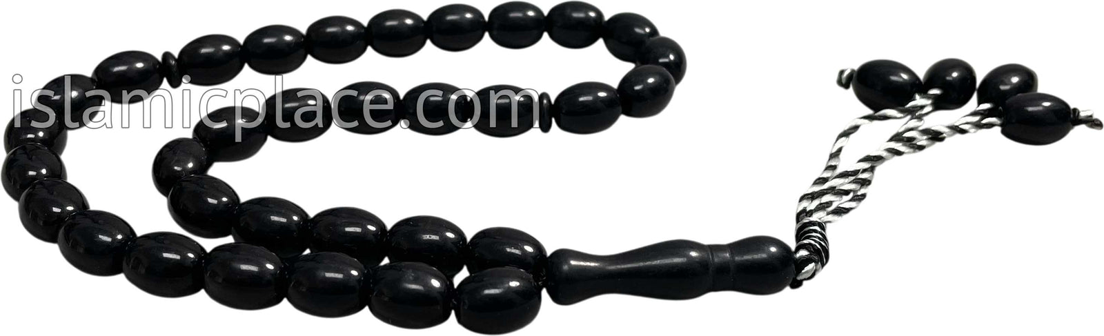 Black - Rashid Tasbih Prayer Beads with 33 Beads
