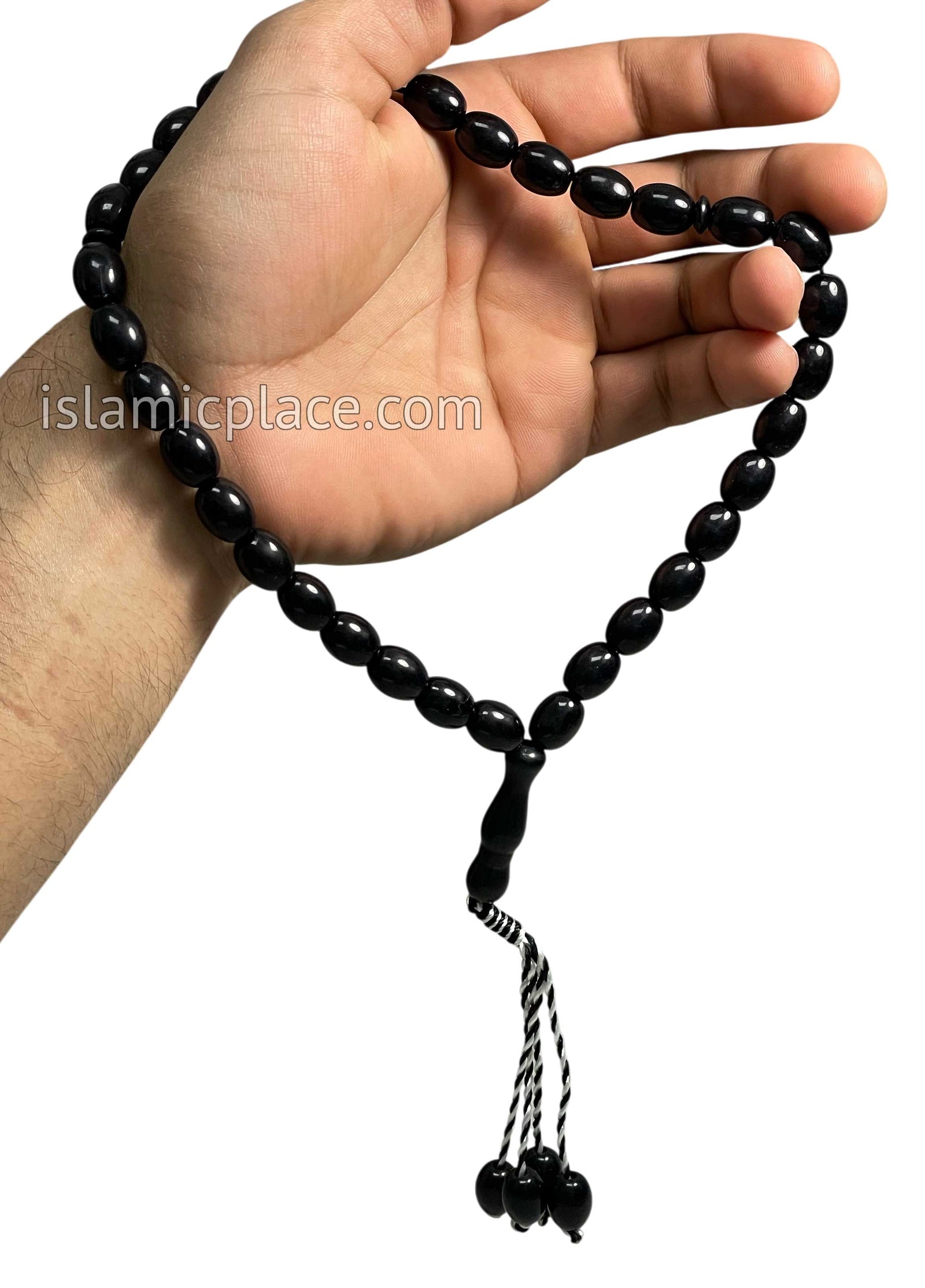 Black - Rashid Tasbih Prayer Beads with 33 Beads
