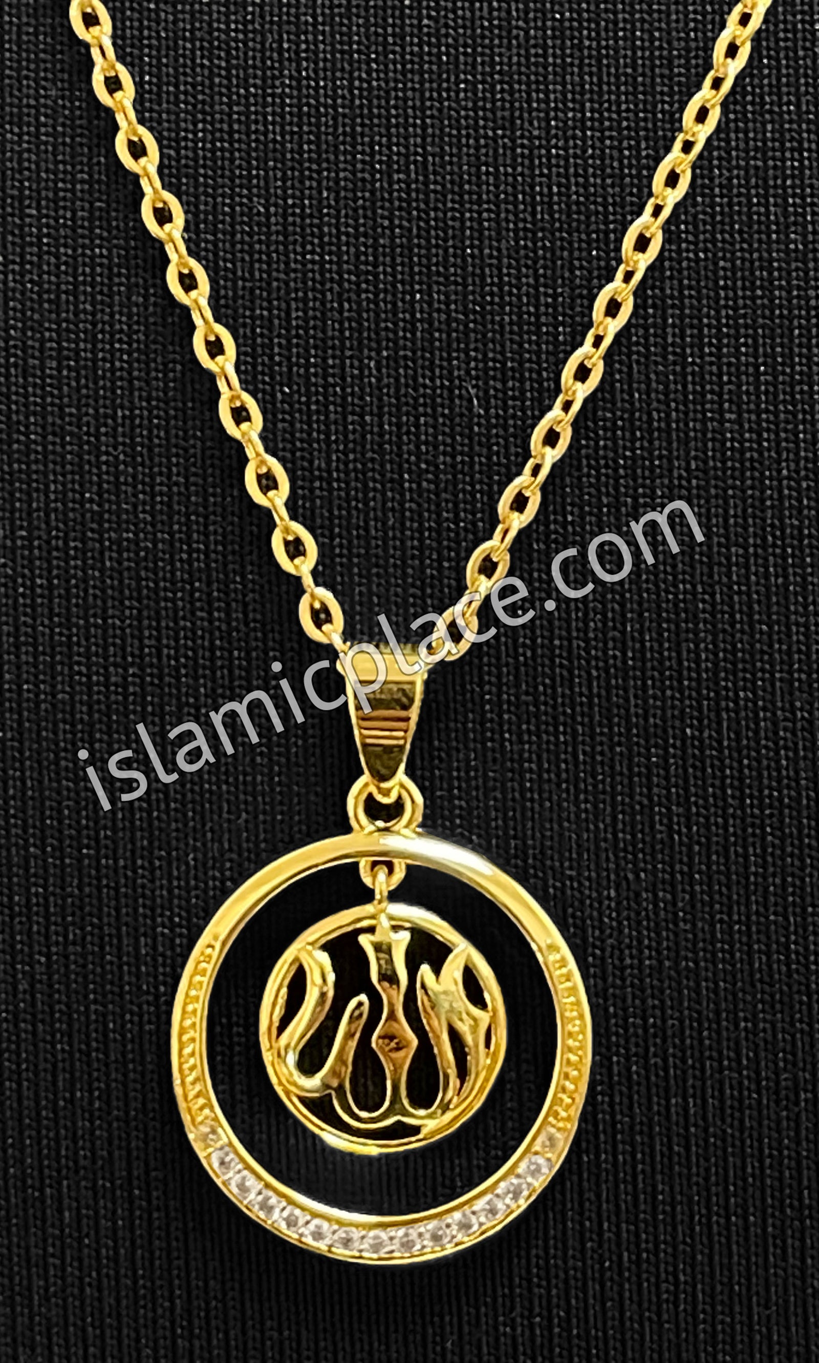Gold Allah Stainless Steel Necklace - jp17