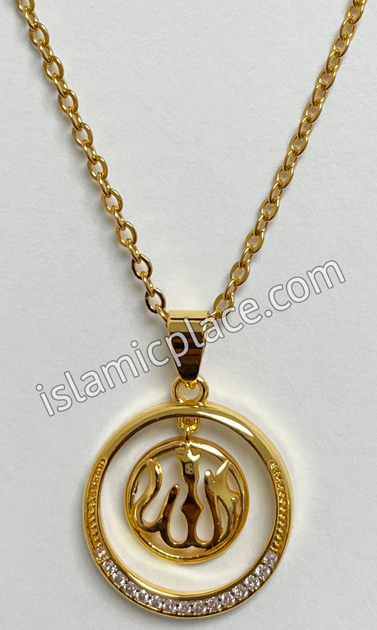 Gold Allah Stainless Steel Necklace - jp17