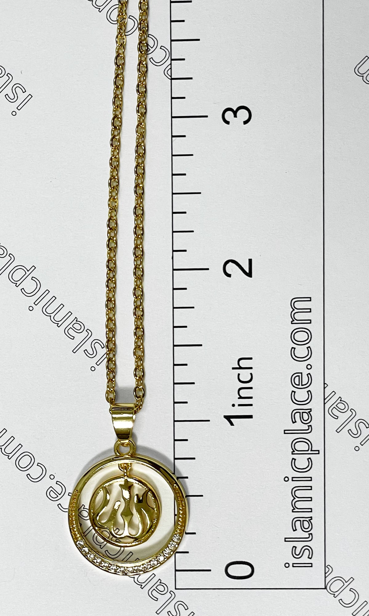 Gold Allah Stainless Steel Necklace - jp17
