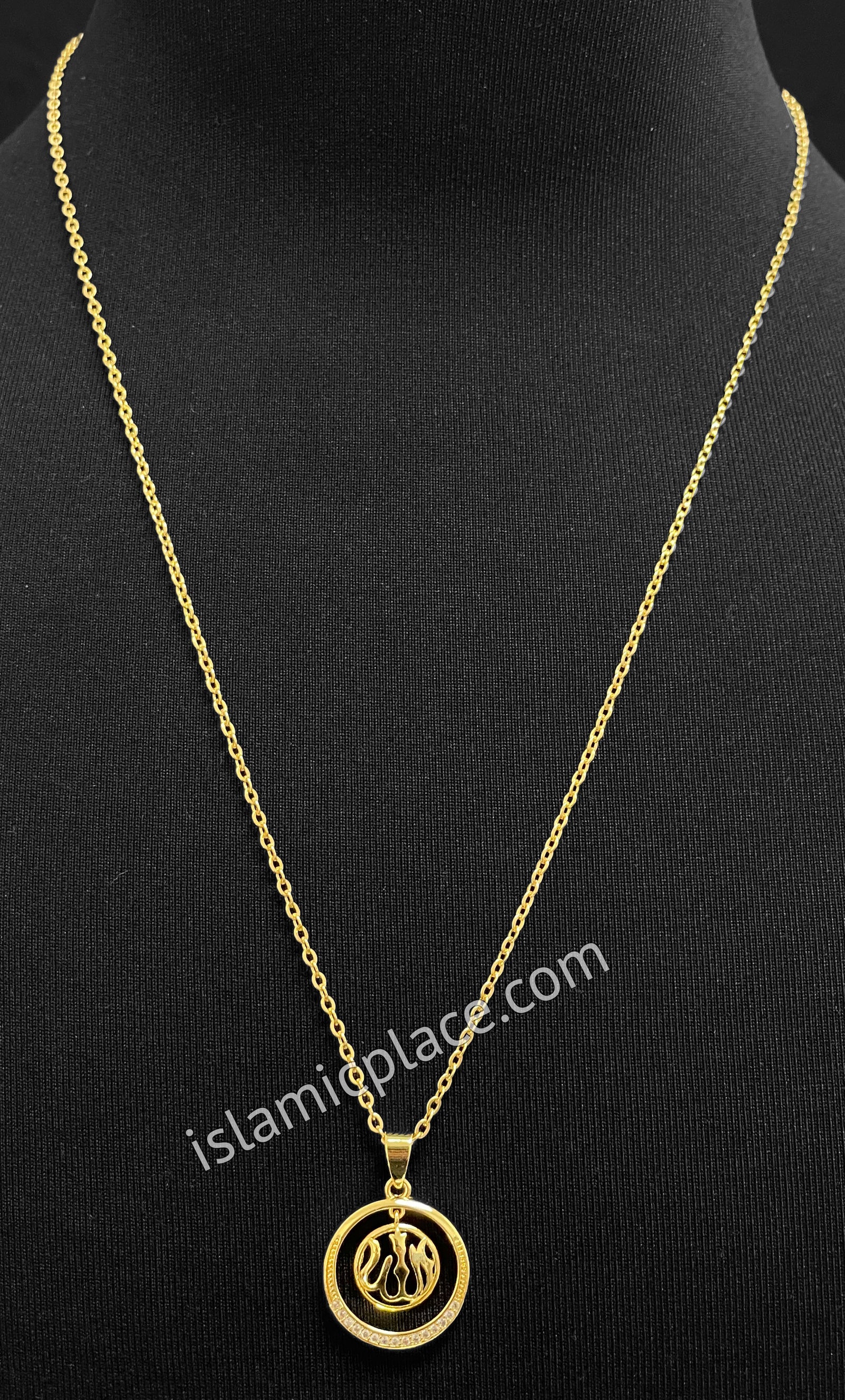 Gold Allah Stainless Steel Necklace - jp17