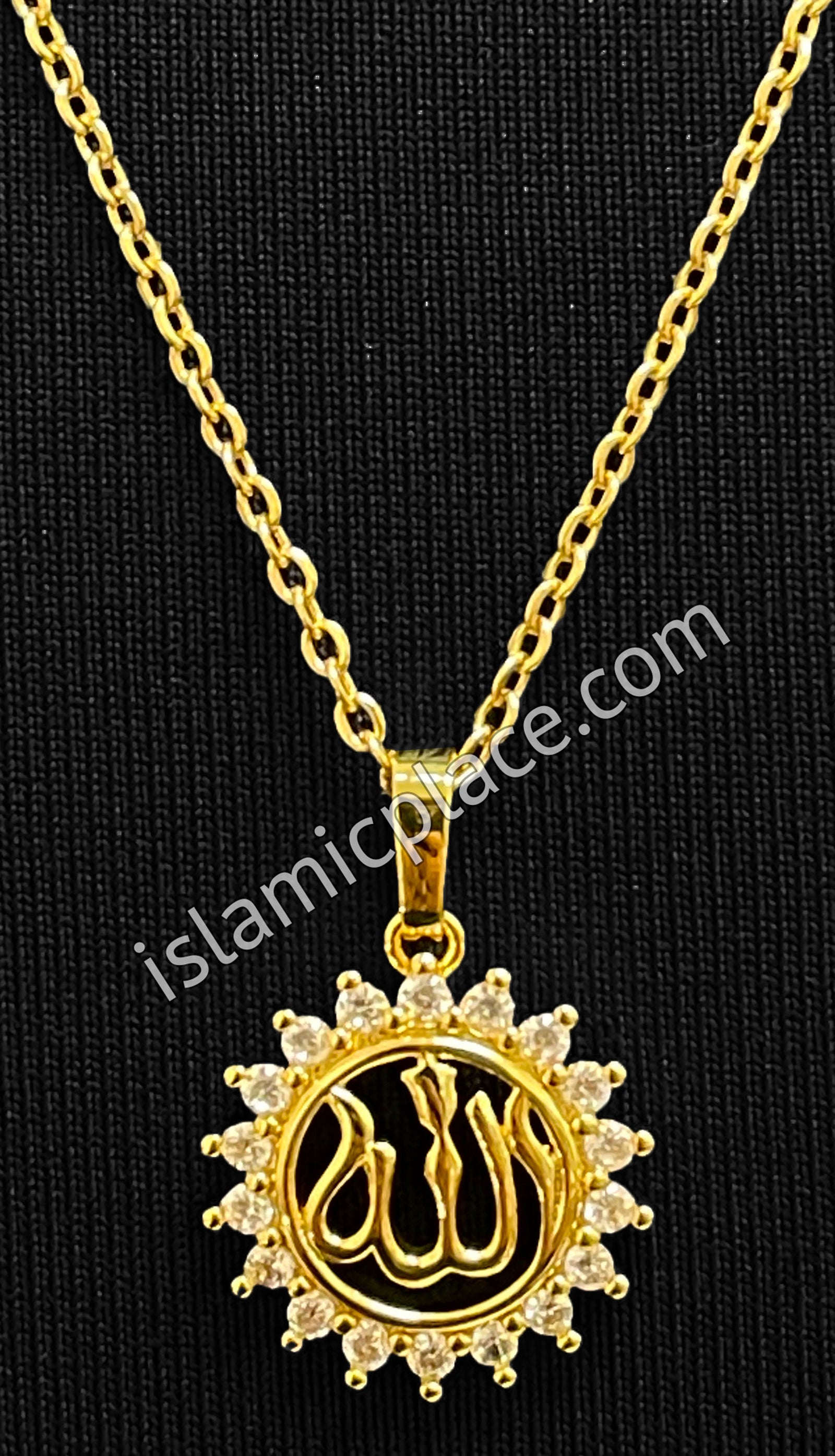 Gold Allah Stainless Steel Necklace - jp19