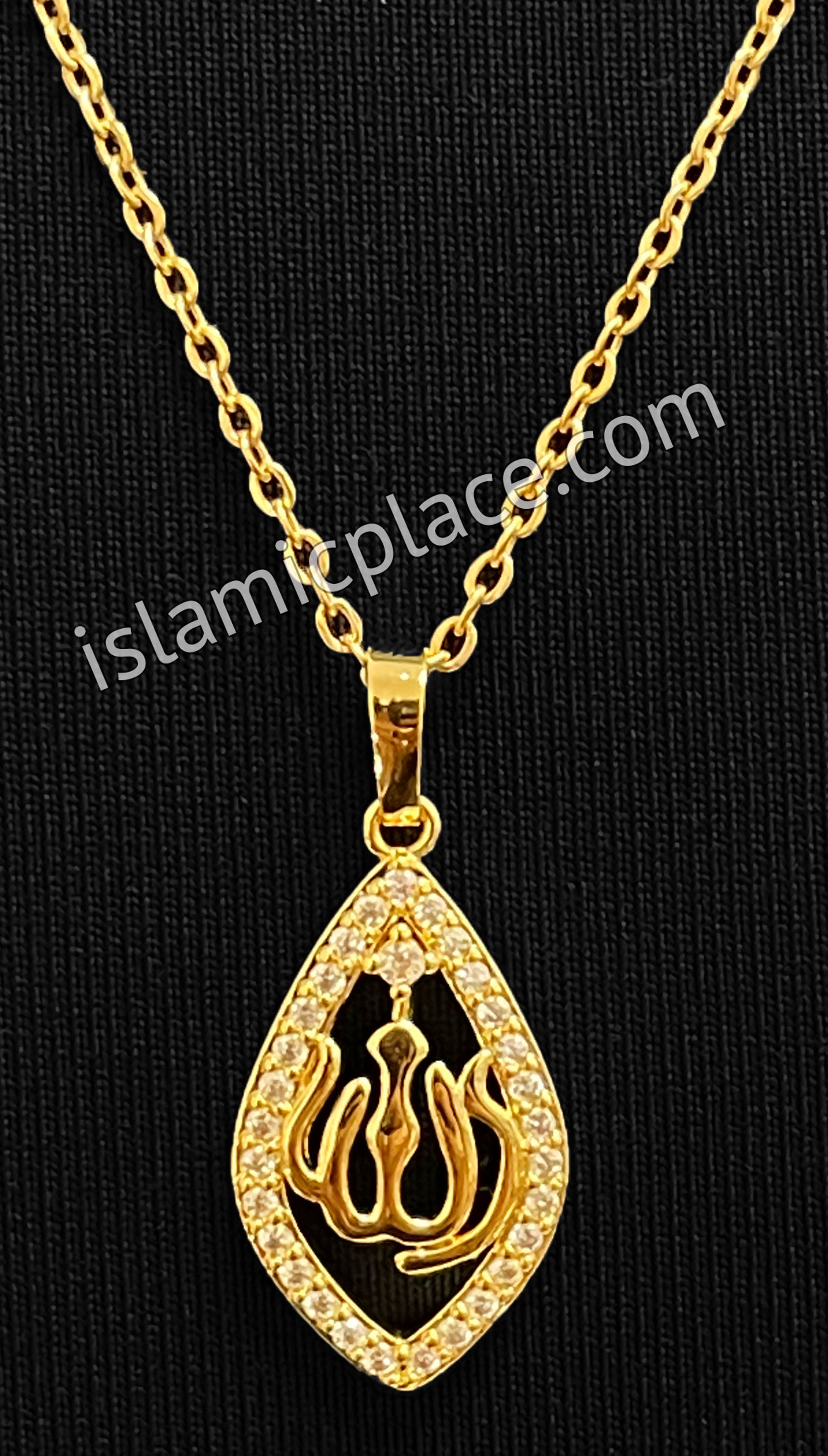 Gold Allah Stainless Steel Necklace - jp20