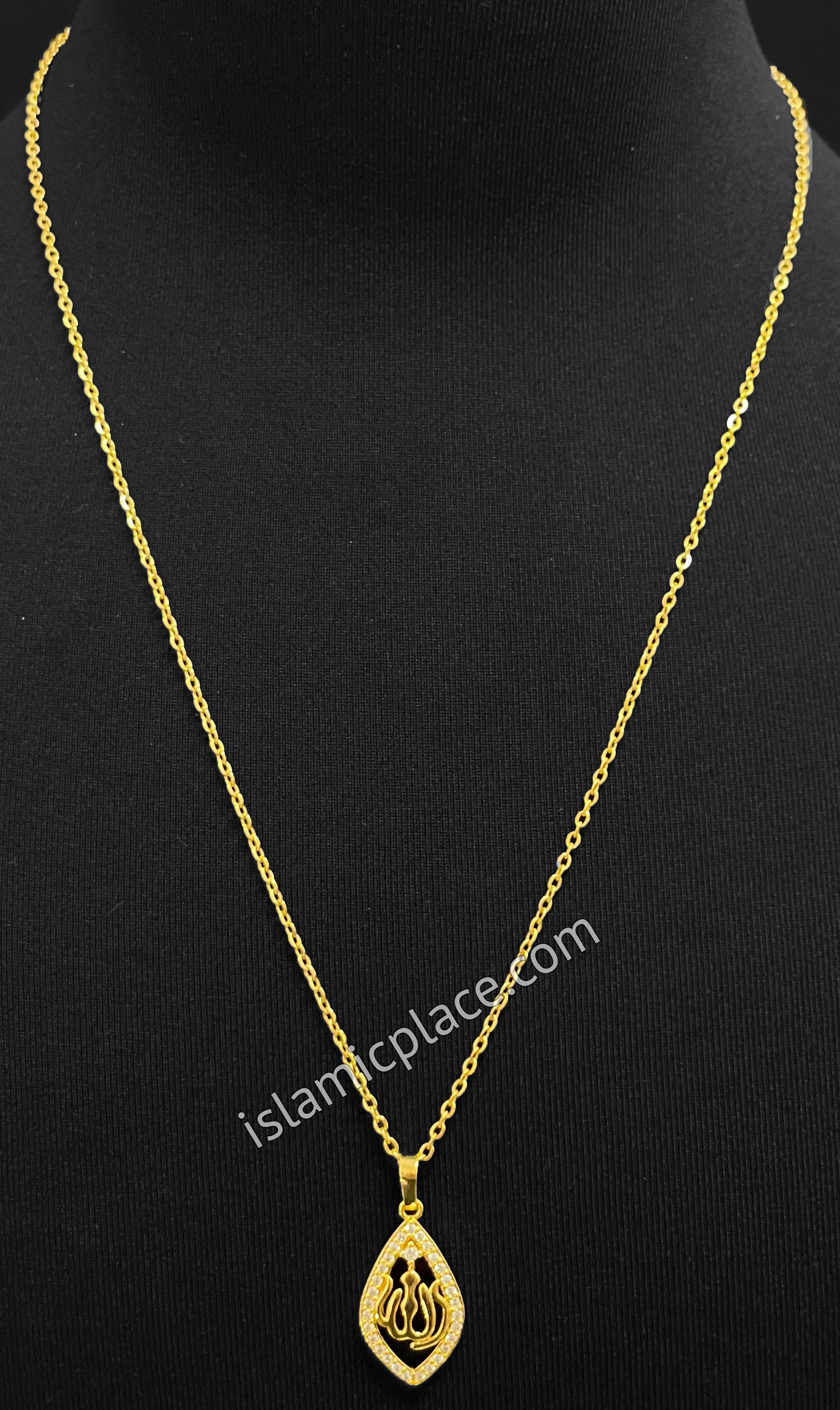 Gold Allah Stainless Steel Necklace - jp20