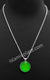 Green and Yellow " I AM A MUSLIM and I LOVE ALLAH" Stainless Steel Necklace - jp26