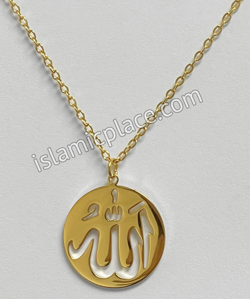Gold Allah Stainless Steel Necklace - jp30