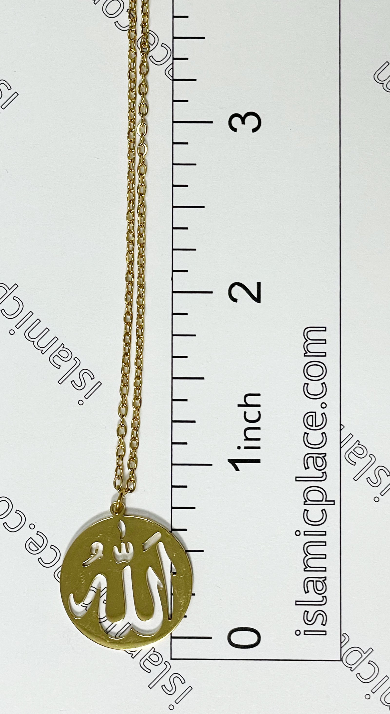 Gold Allah Stainless Steel Necklace - jp30