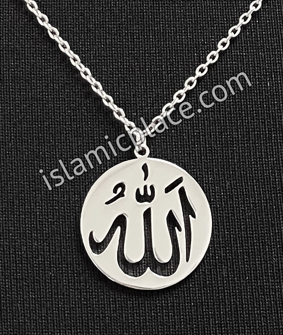 Silver Allah Stainless Steel Necklace - jp31