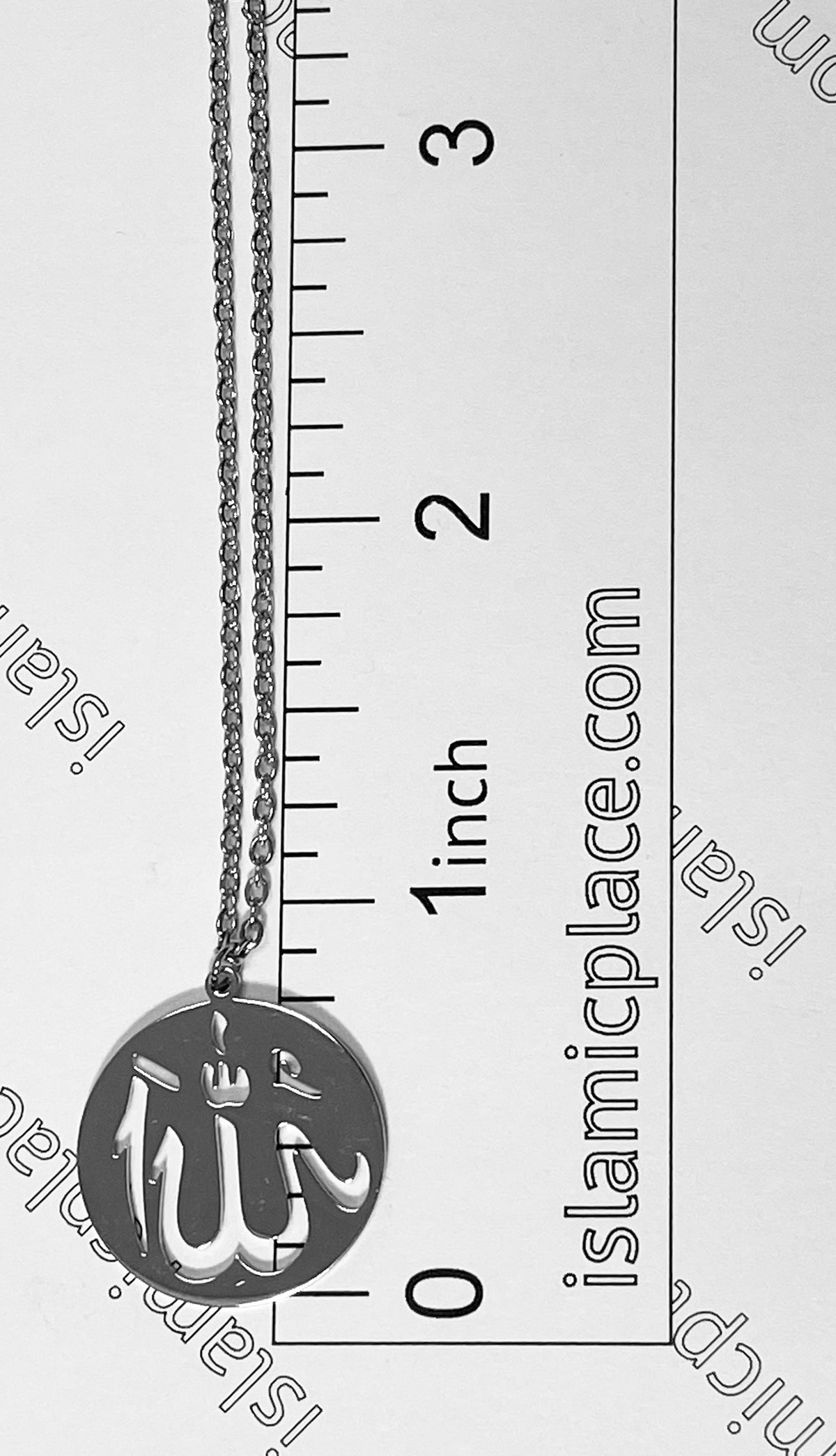 Silver Allah Stainless Steel Necklace - jp31