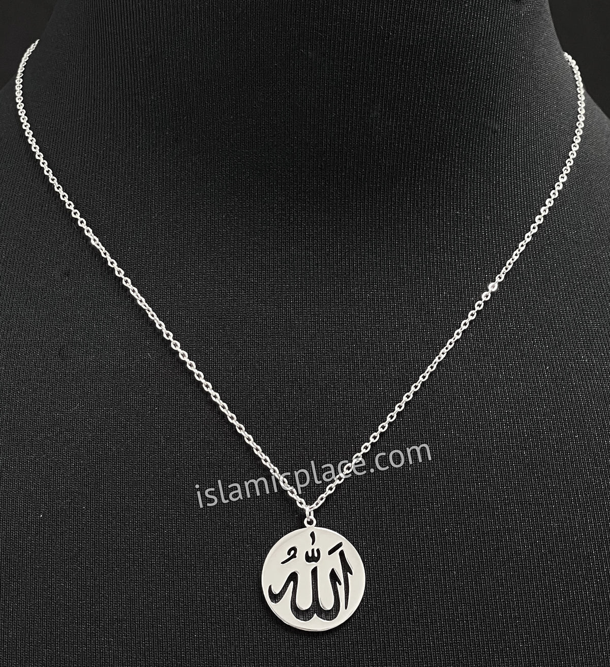 Silver Allah Stainless Steel Necklace - jp31