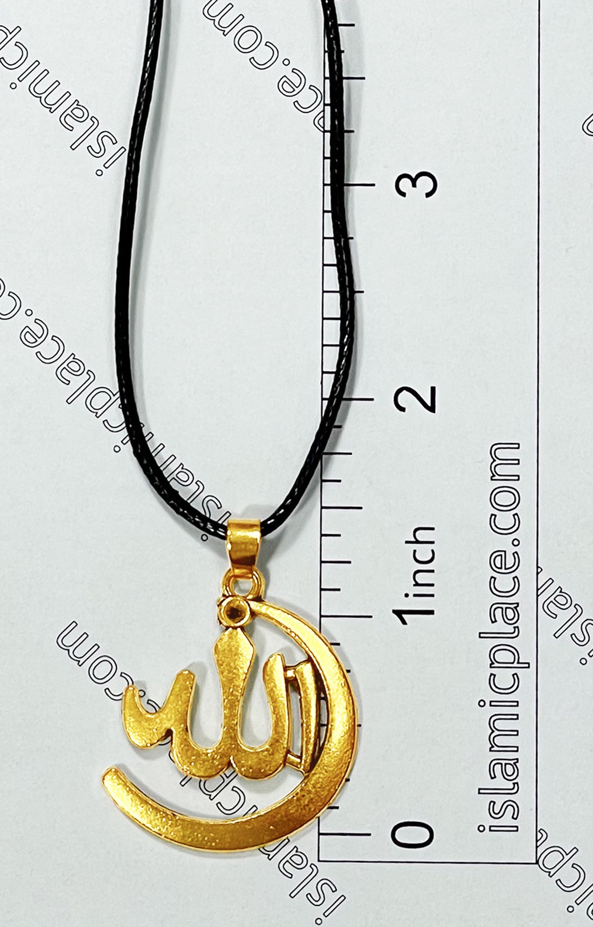 Gold Allah Stainless Steel Necklace - jp34-Gold
