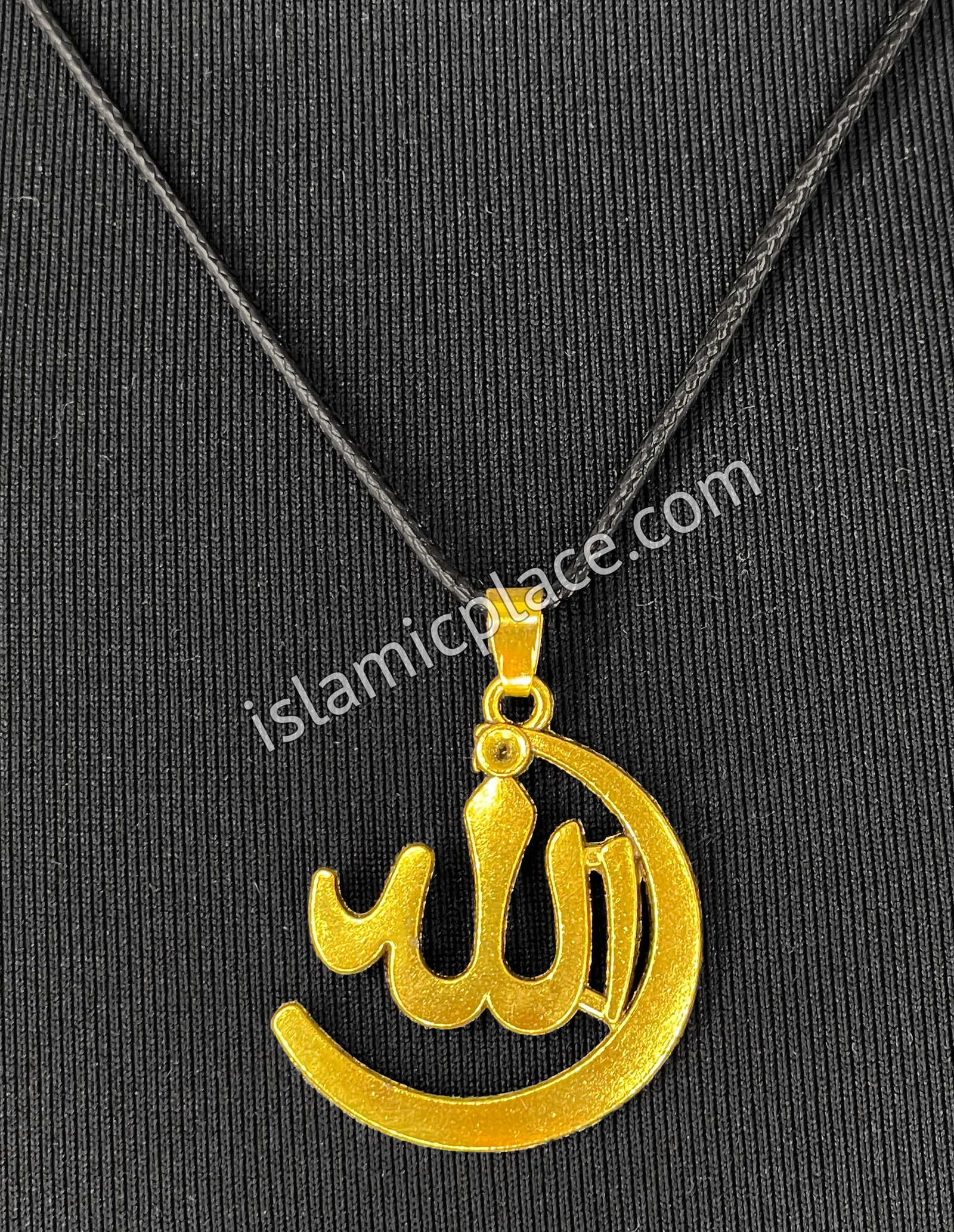 Gold Allah Stainless Steel Necklace - jp34-Gold