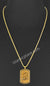 Gold and Black Allah Stainless Steel Necklace - jp35