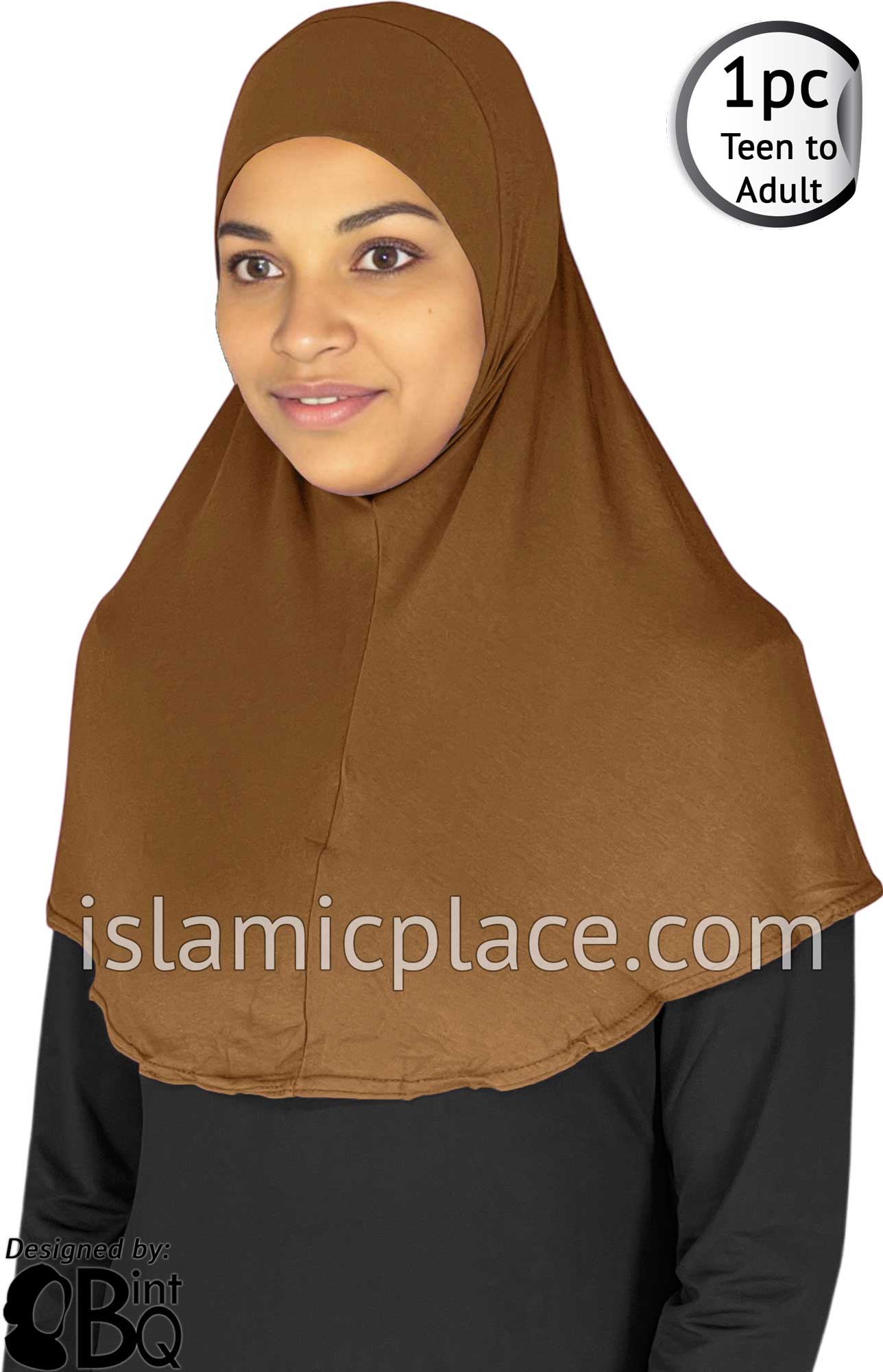 Pumpkin Spice - Plain Teen to Adult (Large) Hijab Al-Amira (1-piece style)