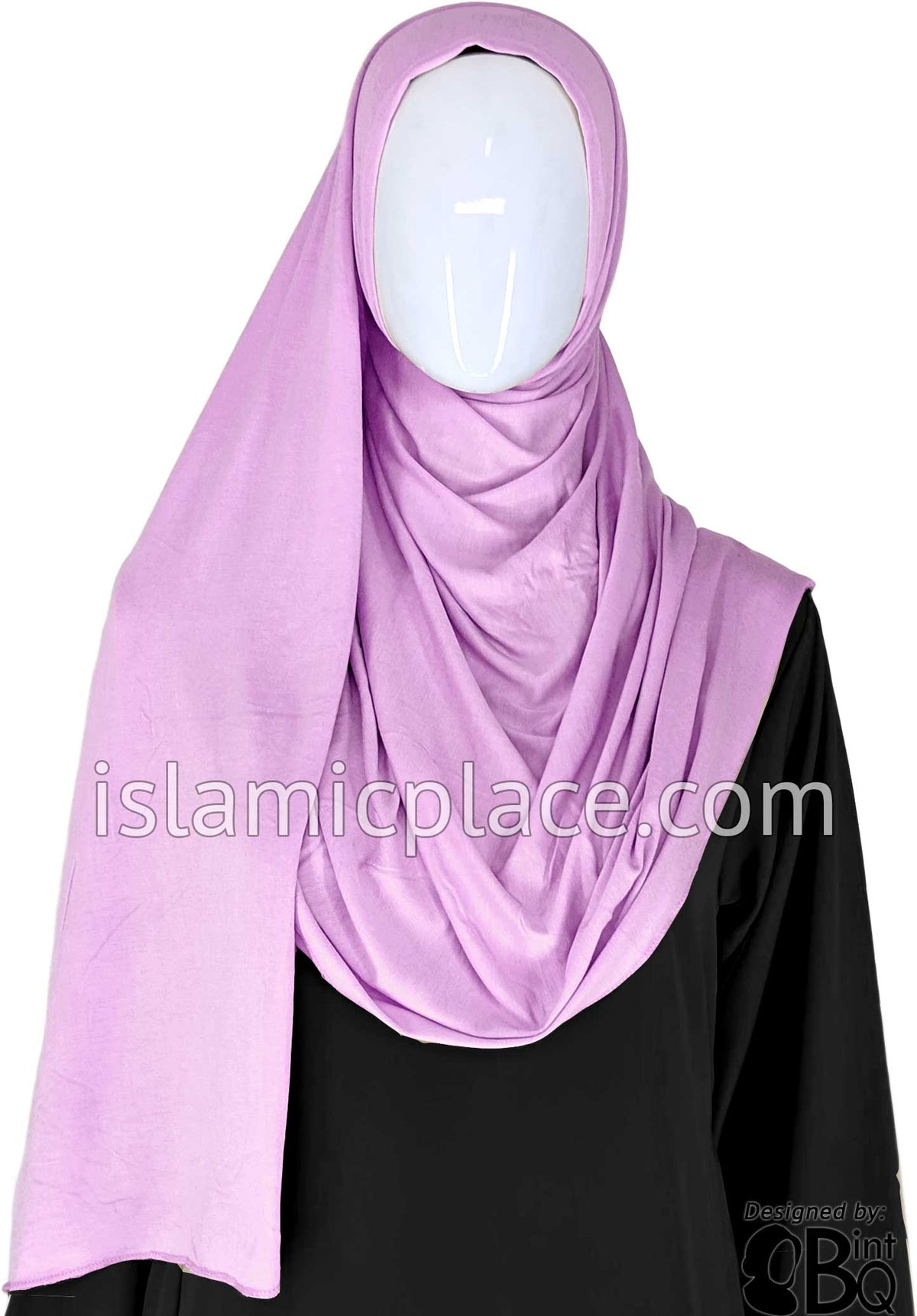 Lavender Plain - Jamila Jersey Shayla Long Rectangle Hijab 30"x70"