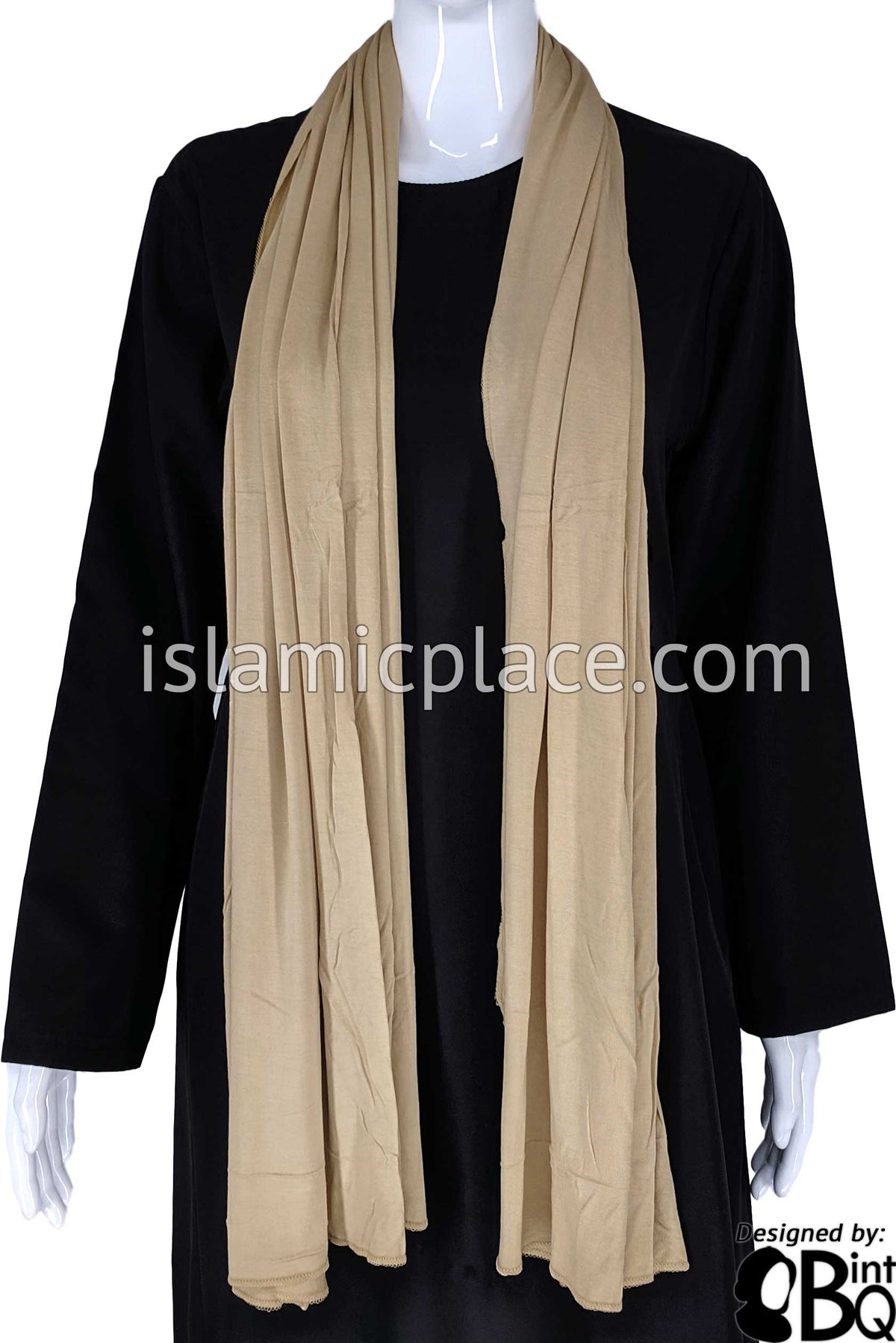 Oyster Plain - Jamila Jersey Shayla Long Rectangle Hijab 30"x70"