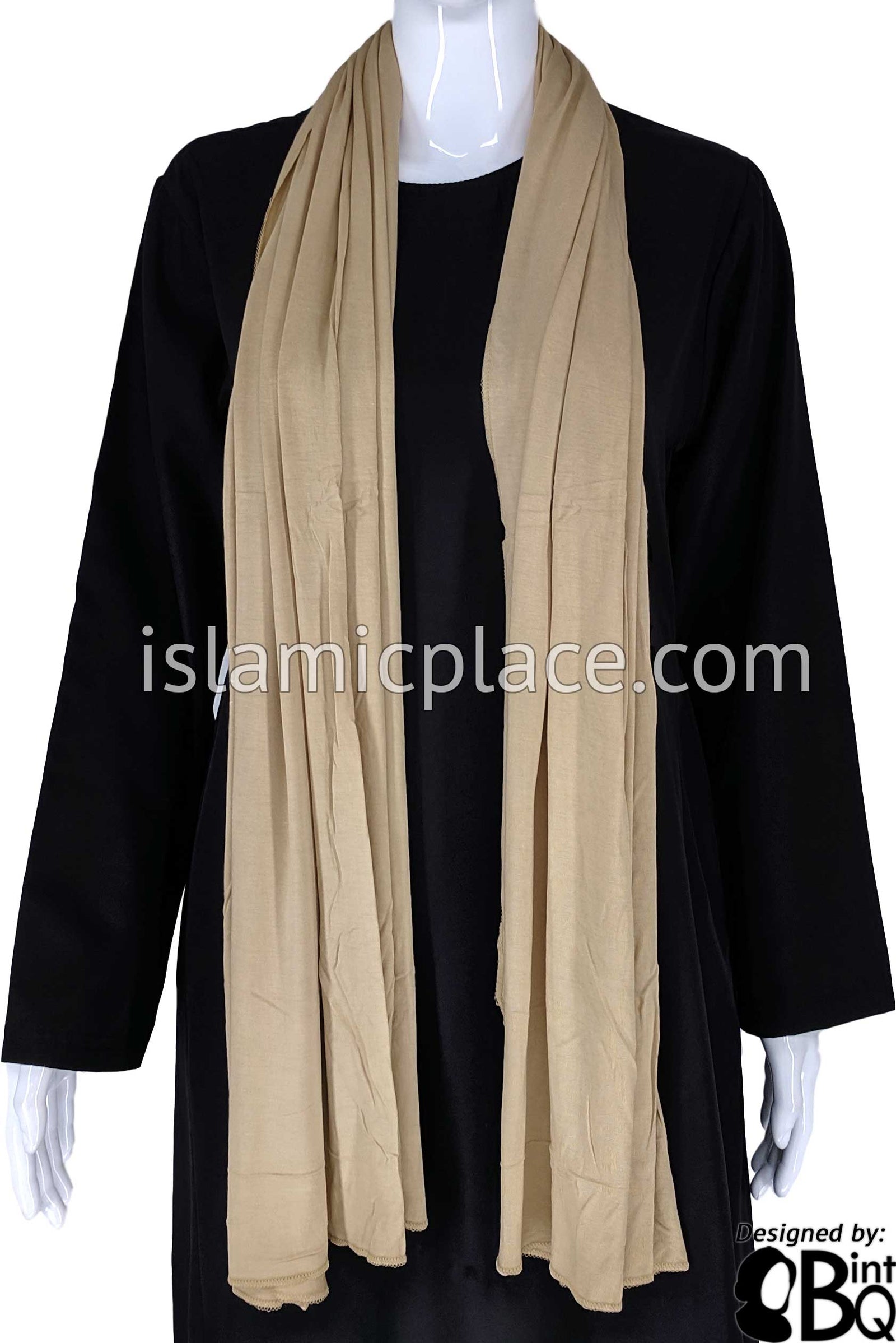 Oyster Plain - Jamila Jersey Shayla Long Rectangle Hijab 30"x70"