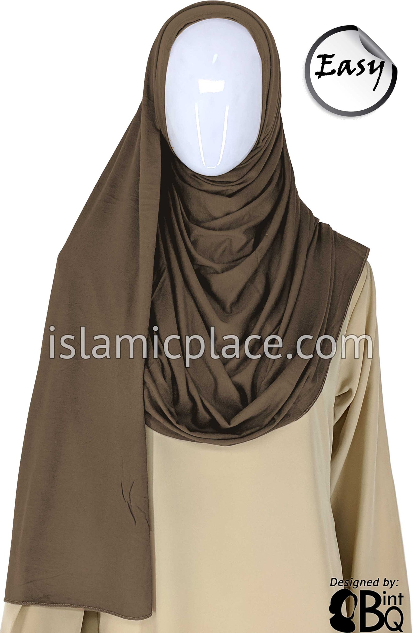 Bark Plain - Easy Aisha Jersey Shayla Long Rectangle Hijab 30"x70"