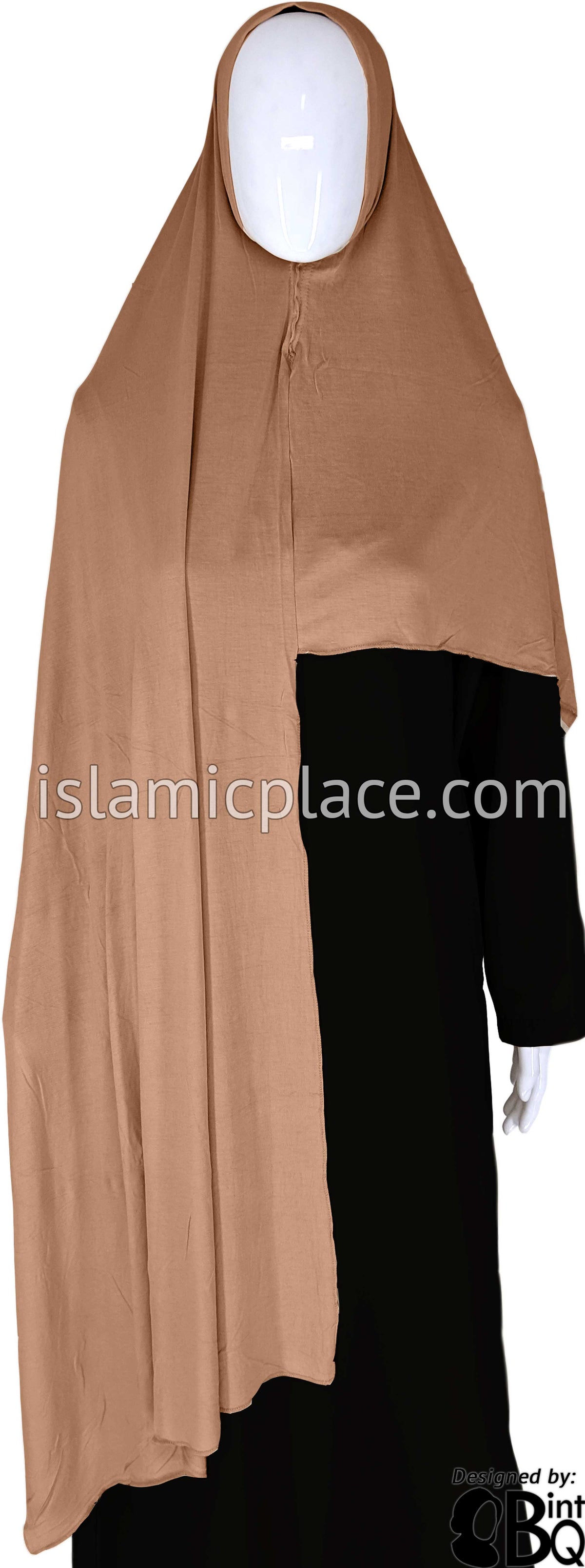 Glazed Pecan Plain - Easy Aisha Jersey Shayla Long Rectangle Hijab 30"x70"